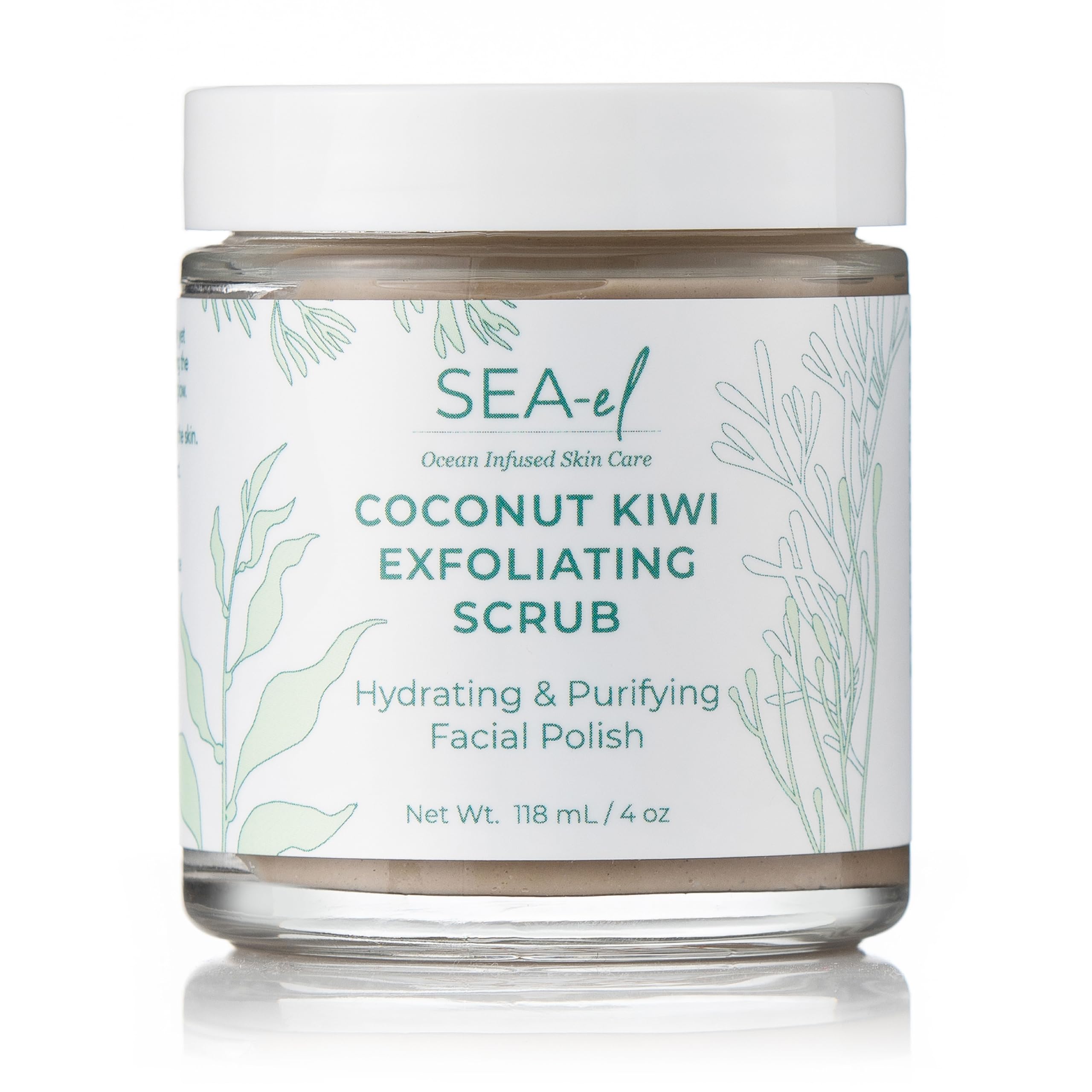 Sea-El Coconut Kiwi Face Scrub, 4 Ounce